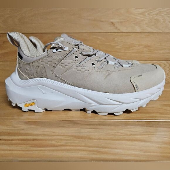 Hoka One One Kaha 2 Low GTX Gore-Tex Shifting Sand Eggnog Mens Shoe - Picture 1 of 12